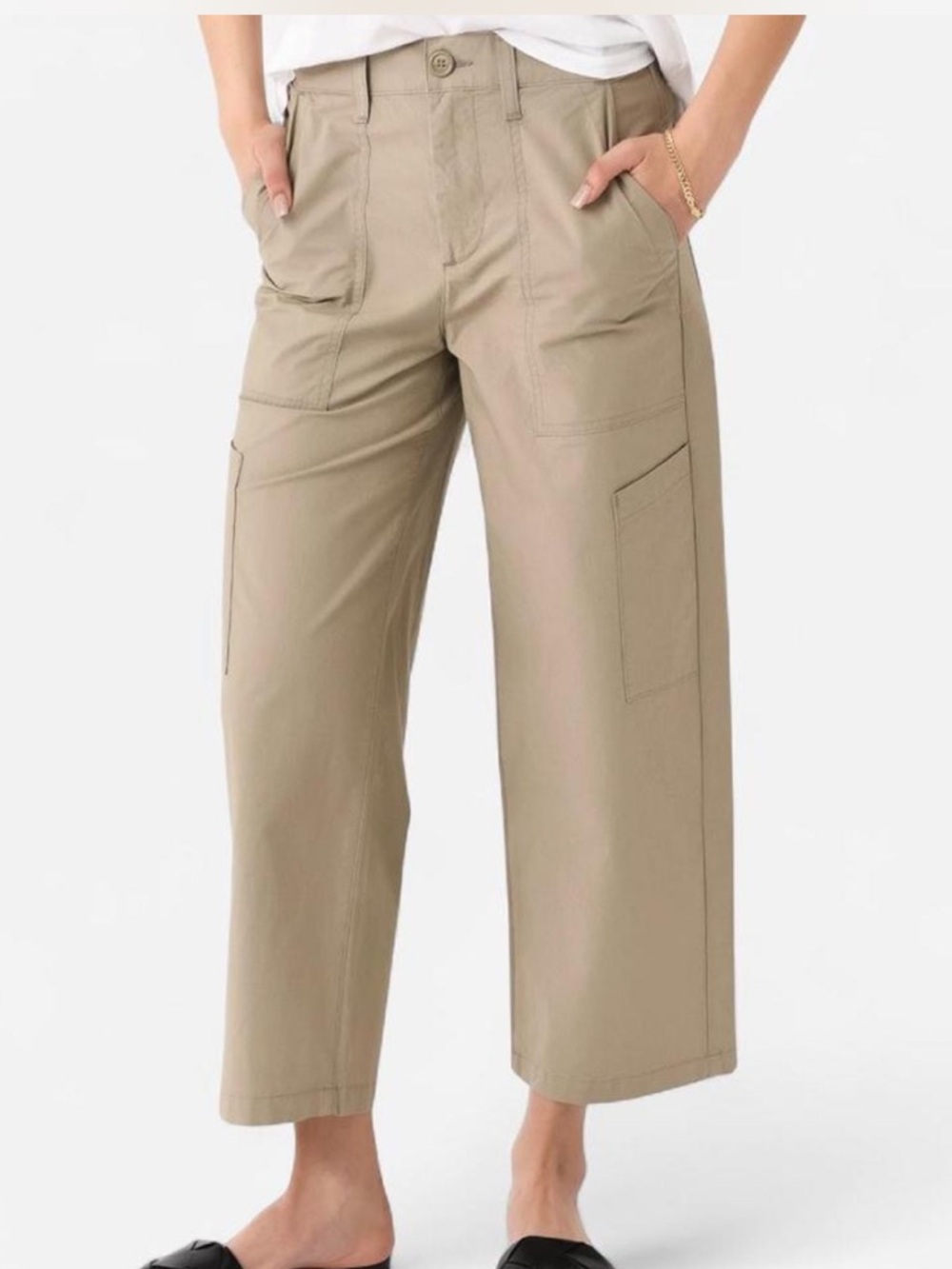 Agolde Daria Utility Pant Cargo Trouser Cropped Wide Leg Cotton High Rise